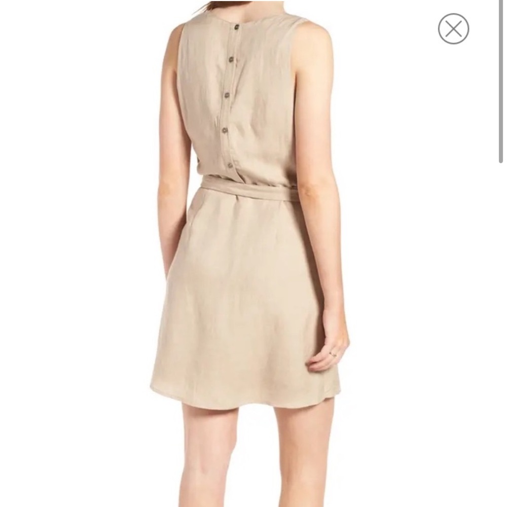 New Astr the Label Odette Linen Blend Wrap Dress size Small - Picture 5 of 12